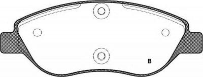 OPEN PARTS bpa086001 -  Комплект тормозных колодок, дисковый тормоз
